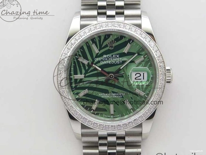 Bracelet 1:1 BP Best on Edition DateJust Dial SS 36 Green Maker New Jubilee 126284 0414